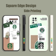 Fashion Star Bucks CBV10 For OPPO A5 A9 A53 A32 A7X Reno 6 5 Z 2020 5G Phone Case Square Edge