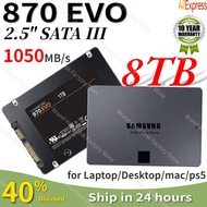 4TB Solid State Disk Ssd 870 Evo 250GB 500GB 1TB 2TB 8T Internal Hdd Hard Drive Sata3 2.5 Inch Laptop Desktop Pc 2024 Disco Duro