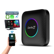 Universal Carlinkit Wireless CarPlay AI Box 4+64G Android13, 4G WiFi TF/SIM Slot Built-in GPS Fit Al