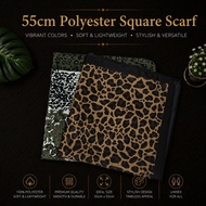 Fashion scarf, 55cm x 55cm, hip-hop leopard print square scarf, classic square scarf, original print