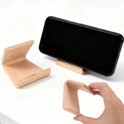 Universal Desktop Wooden Phone Holder Stand for IPhone Samsung Mi Google Photo Business Card Display