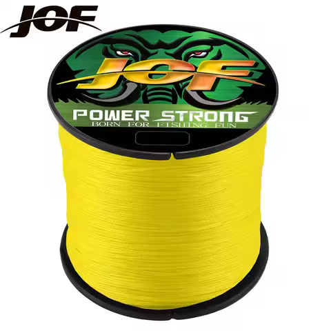 JOF 4 Braided X4 Strands 300M 100M Fly Fishing Line Multifilament Wire Pesca 10-85LB Carp Sea Saltwa