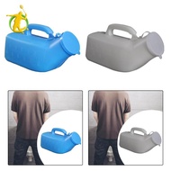 [Asiyy] Men Pee Bottle Men Potty with Lid Handle Pee Collection Pot Male Urinal Pee