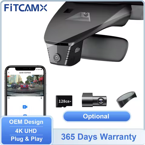 FITCAMX 4K Front 1080P Rear Dashcam DVR for Mazda CX-30 MX-30 2020-2025 / CX-50 2022-2025 / CX-60 20