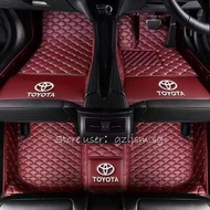 Toyota Corolla axio,bZ4X ,Hilux,Aygo,Supra car mats Right hand drive Car Mat Leather Car Floor Mat C