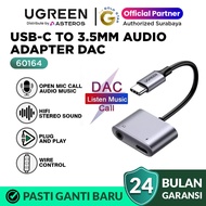 Ugreen Audio Converter Splitter DAC Type C To Jack 3.5MM Open Mic Charging