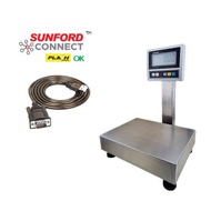 SUNFORD TCS-60-AW31 เครื่องชั่งดิจิตอล 60 กิโลกรัม สแตนเลสตั้งโต๊ะ ต่อคอมพิวเตอร์ โปรแกรม Flash Home  มีใบรับรอง ตาชั่ง กิโล