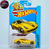 HW Hot Wheels Ferrari 599 GTB Fiorano Yellow CityHW