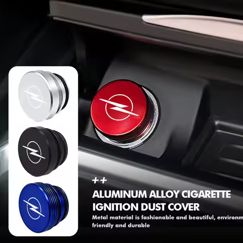 For Opel 1/2PCS Car Logo Cigarette Lighter Dust Plug Button Socket Protective Cover OPC Astra J H G 