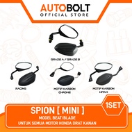 Spion Mini Honda Beat FI Pop Street eSP Vario 110 Techno 125 Grand Spacy FI Scoopy Supra X 125 Fit N