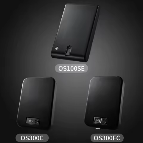 Fingerprint Pistol Safe Password Gun Box Household Valuables Storage Box Car Safe Box