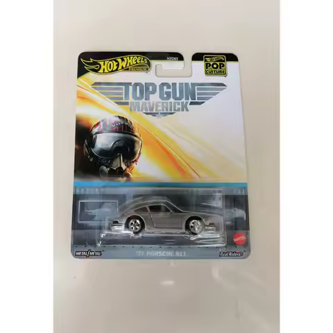 Original Hot Wheels Premium Pop Culture 1/64 Top Gun Maverick 1971 Porsche 911 Minature Cars 1:64 Mo