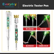 【E.E】LED Tester Pen Electric Pen Insulated Electrician Pocket Tools Electrician Test Pen Pen Ujian E