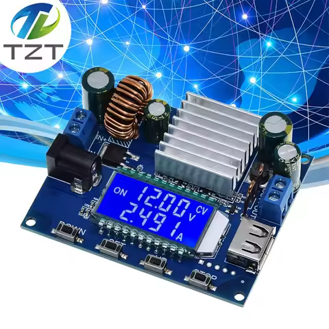 SK35L DC 0.6-30V 4A 35W 5V 6V 9V 12V 24V Boost/Buck CC CV Regulated Adjustable DC Power supply Modul