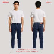Bobson Japanese Men's Basic Denim Pants Super Skinny Mid Waist 186819 (Dark Shade) Seluar Jeans Lela