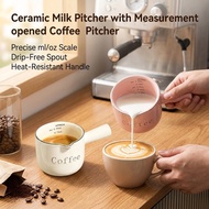 3Oz/90Ml Mixing Mug 3Oz Ceramic Measuring Cup With Handle Espresso Extraction Transfer Cup