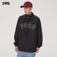 [Official Store] F426 Casual Streetwear Coach Jacket - Embroidered Logo for Couples