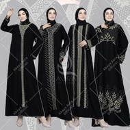 New Brand Best Seller Abaya Bordir / Abaya Gamis Hitam / Abaya Syari