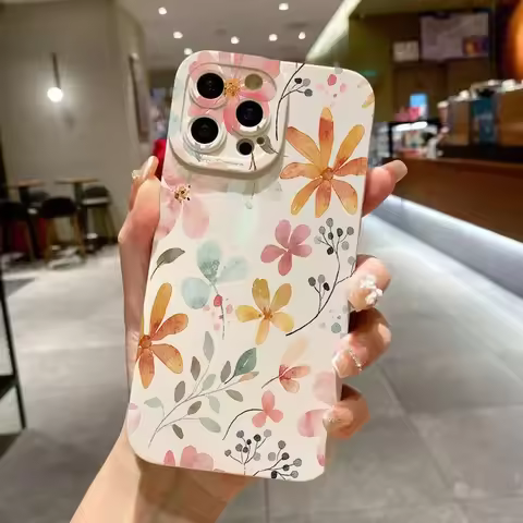 Stylish Cute Spring Flower Pupil Full Screen Phone Case for OPPO Reno 2 2Z 4 5 6 6Z 7Z F5 F7 F9 F11 