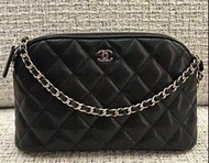 Chanel 24a 最新 黑金 荔枝皮 牛皮 大貝殼包