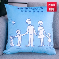 Velvet Pillow Quilt Dual-use Customized logo Advertising Gift Livet Pillow Customized Dutch Velvet P