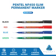 Pentel NF450 Slim Permanent Marker Pen - Sleek Design, Extra Fine Point, Precise & Long-Lasting
