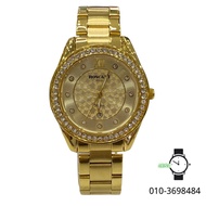 Roscani Gold Dial Gold Stainless Steel Band Fashion Ladies Watch BLS105N1