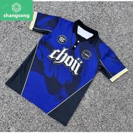 Choii Baju Retro Jersey Men Polo Shirt Premium Print Fashion Oversized Short Sleeve Berkolar Viral Jersey Lelaki Kanak Kanak Retro Collar Jersey