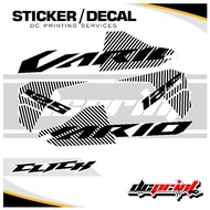 Click V3 Vario TRANSPARENT sticker Decal