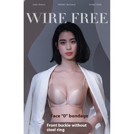 Bra Front Buckle Comfortable Push-Up Wireless Bra 6 Colors Size 70 (32A) -90 (40) C