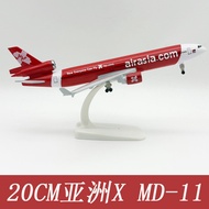 Model Pesawat Aloi MD11 Asia Pacific Airlines 20CM, Hiasan Model Pesawat Airbus Asia 320 AirAsia
