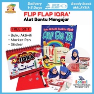 FLIP CARD IQRA + FREE GIFTS - belajar menulis jawi / bacaan iqra