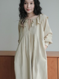 AOEM STUDIOS | GRACE DRESS - Đầm nữ chất Modal cổ bèo tay lửng dáng suông dài