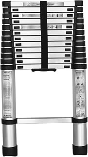 mitoharet 10.5FT Telescoping Ladder, Lightweight Collapsible Ladders, Aluminum Retractable Ladder, S