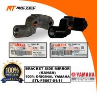 TAPAK SIDE MIRROR BRACKET KANAN 100% ORIGINAL YAMAHA 5TL-F5867-01 5TL-F5867-11 LC135 Y15ZR Y16ZR NVX