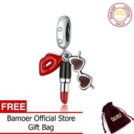 BAMOER ลิปสติกและจี้แว่นกันแดด Charm Silver 925แฟชั่นเครื่องประดับเงิน Diy ทำของขวัญอุปกรณ์เสริมสำหร