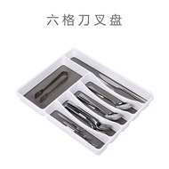 Cutlery tray Drawer cutlery tray Cutlery storage box, plastic knife and fork storage tray with divid