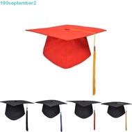 SEPTEMBERB Academic Hat Graduation Party Unisex School With Tassels Mortar Board University High Qua