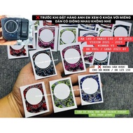 [ 1 PCS ] SMK CARBON BACKGROUND LOCK STICKER FOR SH 2021 - 2025 / LEAD 2023 - 2025 4V / AB 4V 2021 -