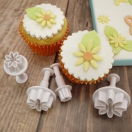 Daisy Plunger 4pcs Flower Fondant Mold/ Daisy Flower Cutter/
