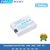 PALO Battery Canon LP-E8 LP E8 untuk Canon Eos 550D 600D 650D 700D Battery + Battery Charger