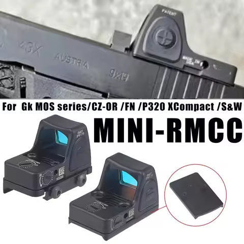 Mini RM-CC Red Dot Sight For Gk 43X MOS CZ FN P320 XCompact S&W Scope Compact Sight 20mm Rail Outdoo