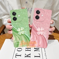 Oppo A5i 4G 2025 Case - Oppo A3x - Oppo A3 NFC - Oppo A5 Pro 4G - Oppo A5 Pro 5G flower motif glitte