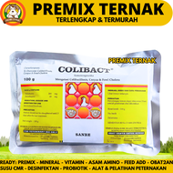 COLIBACT SERBUK 100 GRAM - Obat Unggas Antibakteri Berdaya Kerja Tinggi Untuk Ayam & Babi SANBE