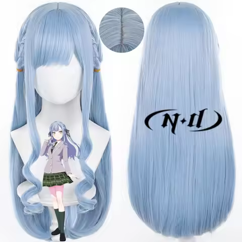 ND Sakiko Togawa Cosplay Wigs Anime BanG Dream! It's MyGO Long Silver Blue Wigs High Quality Heat Re