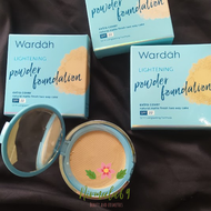 Wardah lightening powder foundation extra cover two way cake natural matte finish spf 22/bedak pada