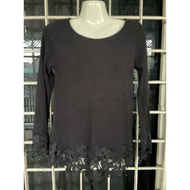 blouse hitam/ blouse hitam bundle/ blouse lace/ Tshirt lace