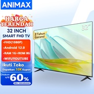 Animax TV Smart Android 32 Inch 43 Inch Smart TV 32/43/50/55/65 Inch TV LED Murah 32 Promo FHD Telev