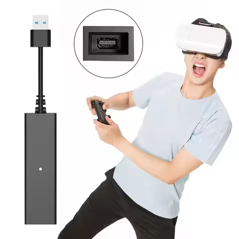 Aolion For PS5 VR Cable Adapter For PS5 Console USB 3.0 Mini Camera Connector For PS VR 5 Cable Adap