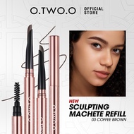 O.TWO.O Eyebrow Pencil With Brush Waterproof Long Lasting 4 Colors